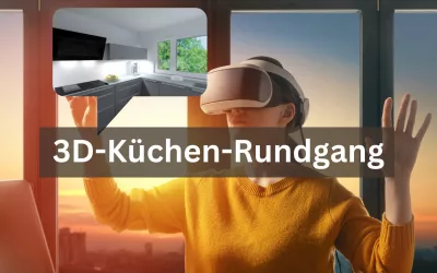 Vir­tu­el­ler Küchen­rund­gang per 3D-Brille Raum Bruchsal